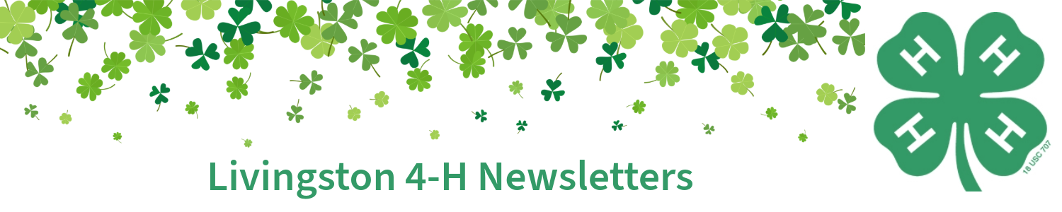 Livingston 4-H Newsletters banner.